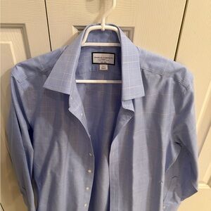 Charles Tyrwhitt Light Blue Grid Men's Shirt